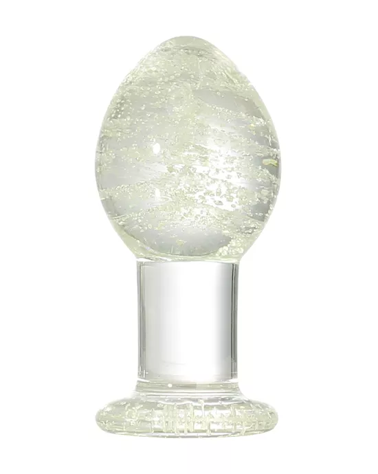 Lucent Glow In The Dark Globe Glass Butt Plug