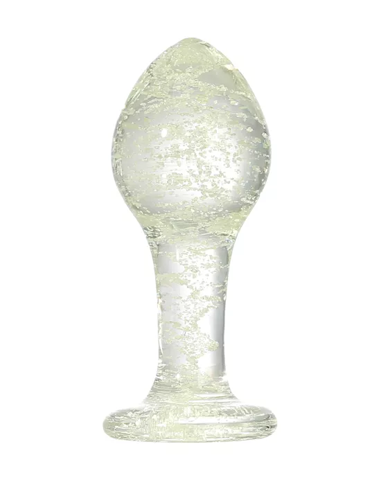 Lucent Glow In The Dark Globe Glass Butt Plug