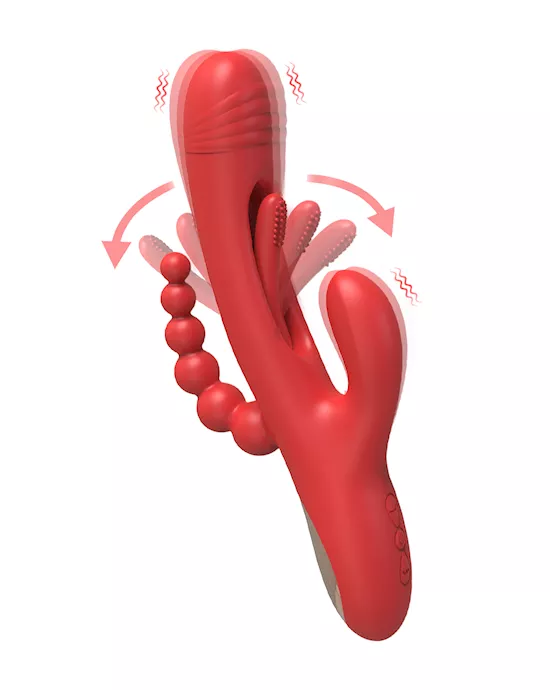 Double Penetration Rabbit Vibrator With Internal Arm