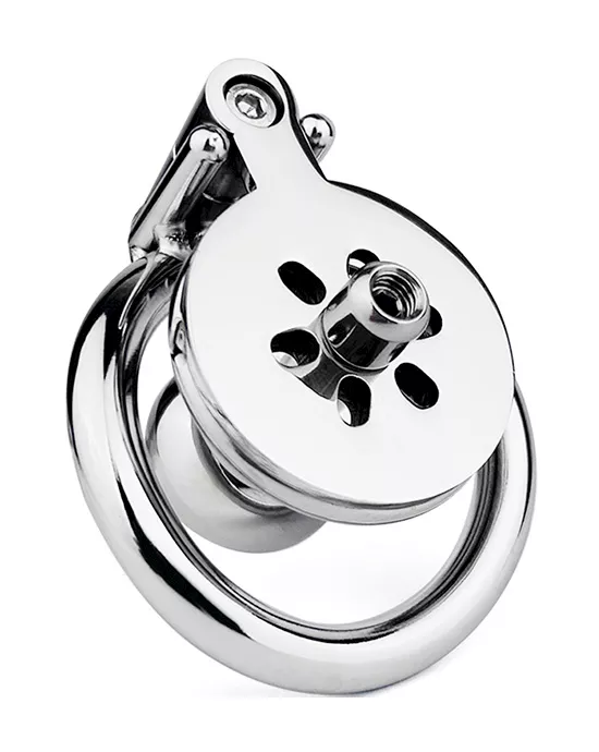 Button Hex Lock Inverted Chastity Cage