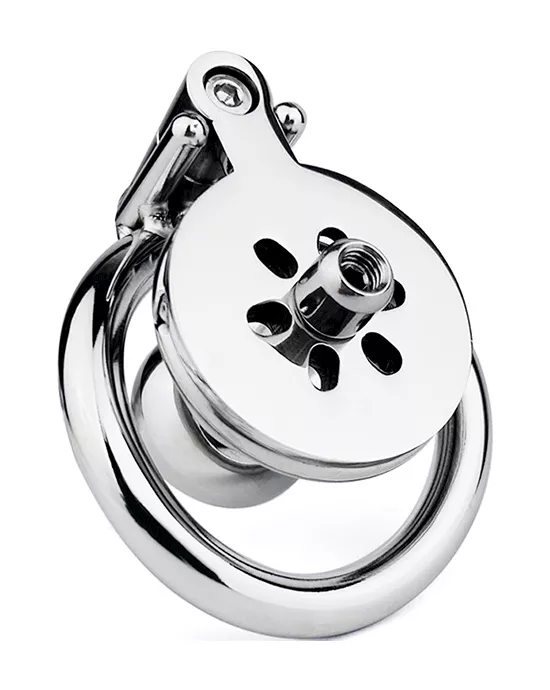 Button Hex Lock Inverted Chastity Cage