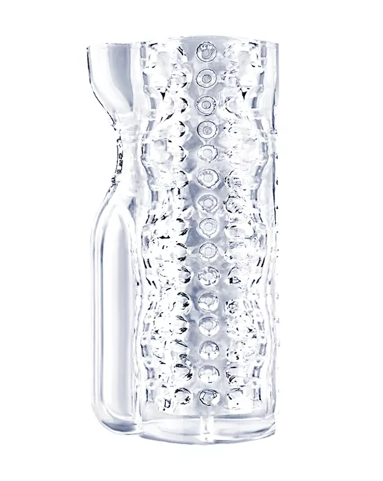 Ice Girl Vibrating Textured Masturbator