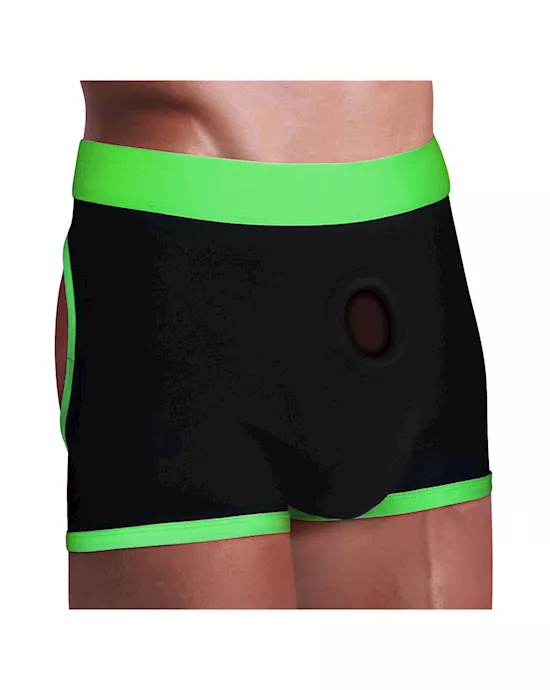 Get Lucky Strap-on Boxer Shorts - Xl/xxl