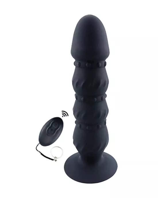 Remote Controlled Bumpy Butt Plug Vibe