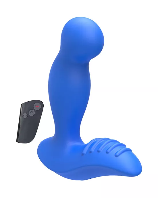 Seamless Brawny Bulb Remote Controlled Vibrating Prostate Massager