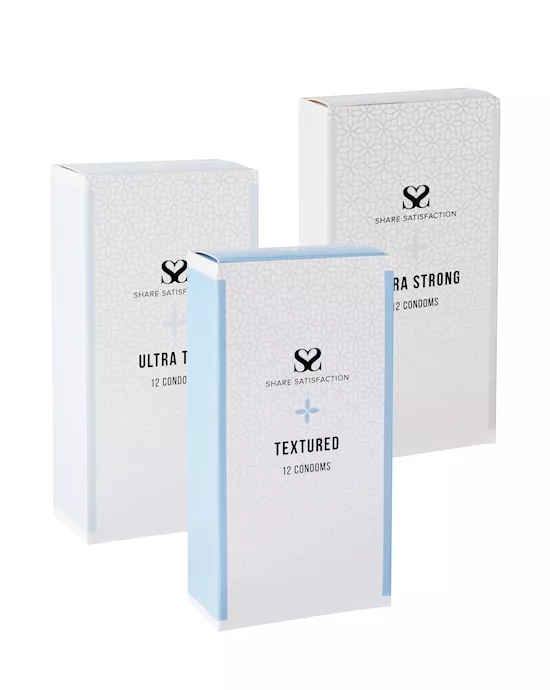 Share Satisfaction Ultra Condoms - 3 X 12 Pack