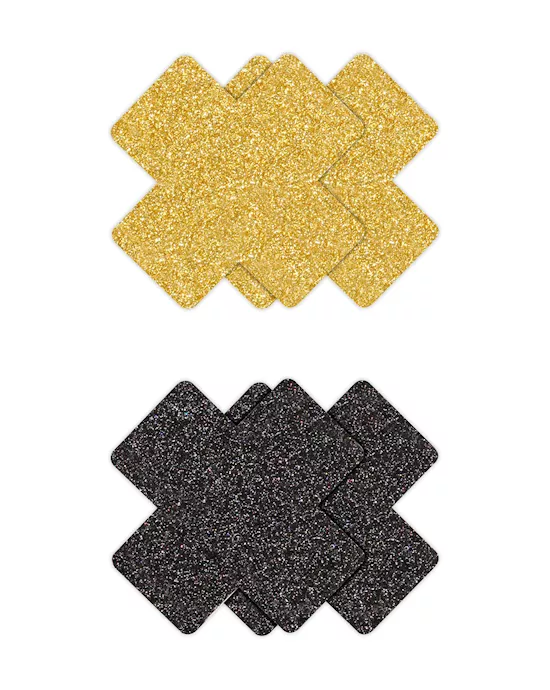 Pretty Pasties Glitter Cross 2 Pair