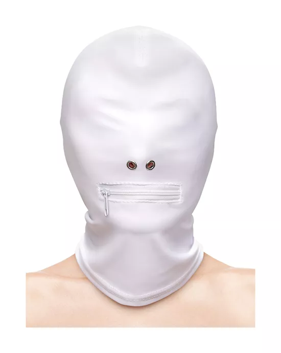 Fetish & Fashion Zippered Mouth Hood