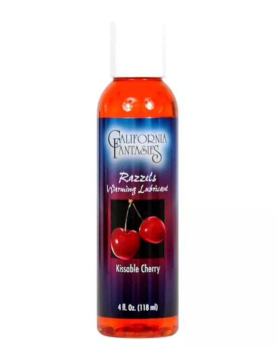Razzels Warming Lubricant - 4 oz Kissable Cherry