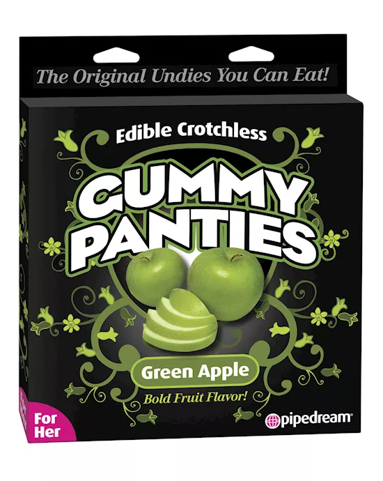Edible Crotchless Gummy Panty - Apple