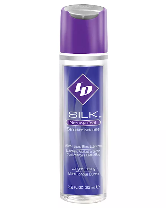 ID Silk Natural Feel Lubricant - 2.2 oz Flip Cap Bottle