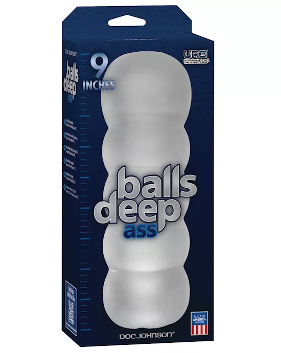 Balls Deep The Bad Ass 9" Stroker - Frost