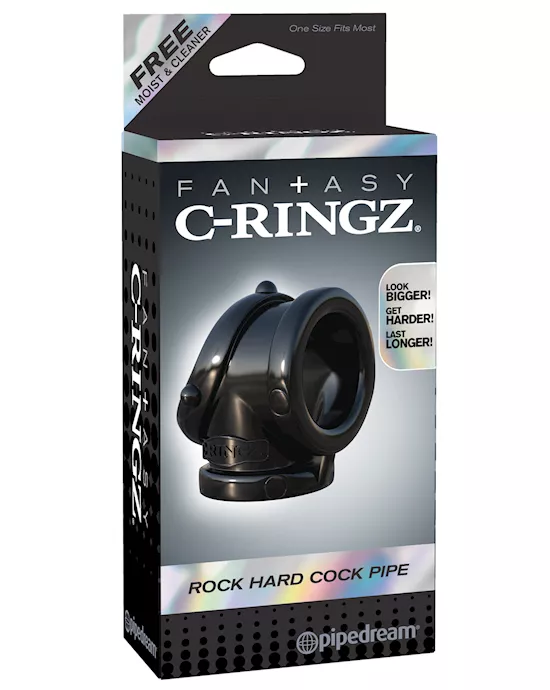 Fantasy C-Ringz Rock Hard Cock Pipe - Black