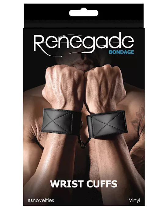 Renegade Bondage Wrist Cuffs - Black
