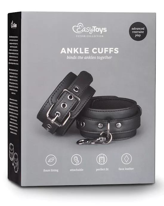 Easy Toys Fetish Ankle Cuffs - Black