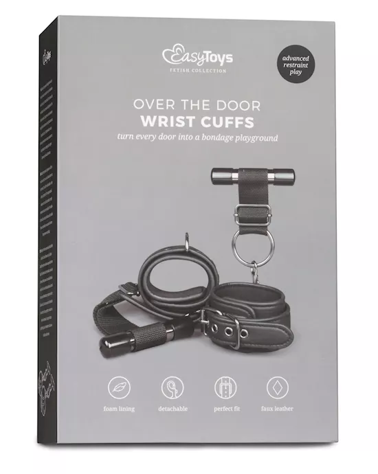 Easy Toys Over The Door Wrist Cuffs - Black