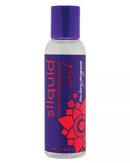 Sliquid Naturals Swirl Lubricant - 2 oz Strawberry Pomegranate