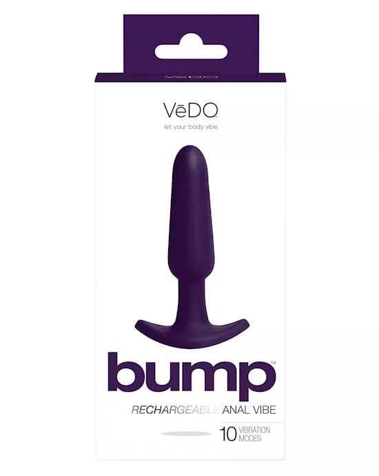 VeDO Bump Rechargeable Anal Vibe - Deep Purple