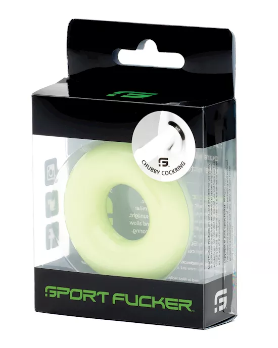 NO ETA =Sport Fucker Chubby Cockring - Glow