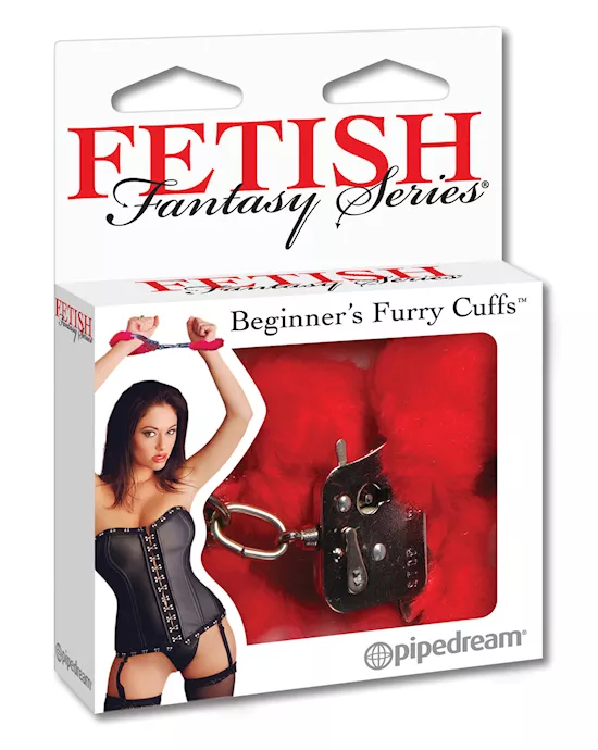 Fetish Fantasy Series Beginner's Furry Cuffs - Red