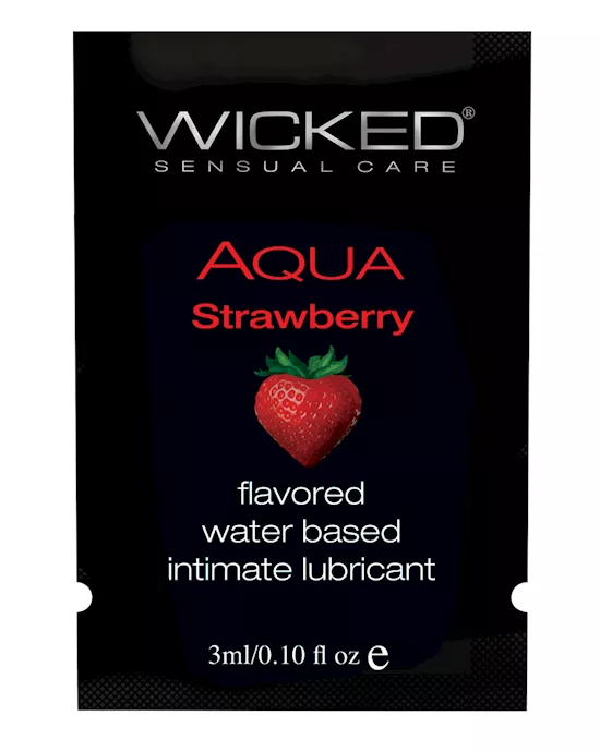 Wicked Sensual Care Water Based Lubricant - .1 oz Strawberry