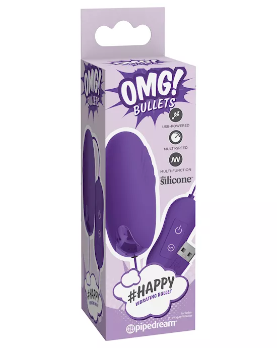 OMG! Bullets (Hash Tag) Happy  - Purple