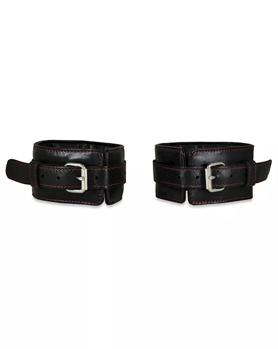 Sultra Lambskin Ankle Cuffs - Black