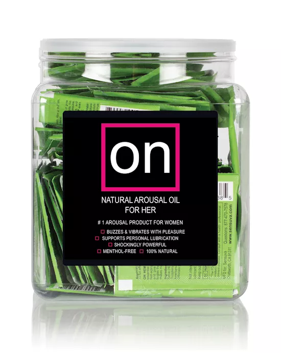 ON Hemp Oil Infused Female Arousal Oil - Tub of 75 Single Use Ampoule