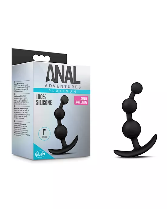 Blush Anal Adventures Small Beads - Black
