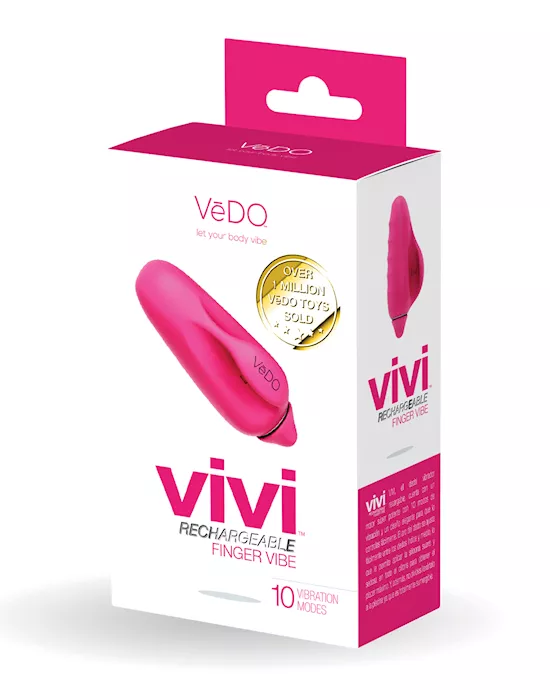 VeDO VIVI Rechargeable Finger Vibe - Foxy Pink