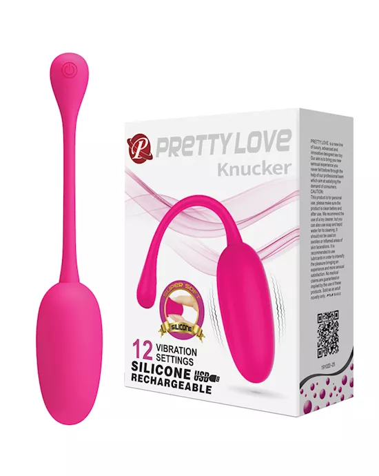 Pretty Love Knucker Remote Egg - Neon Pink