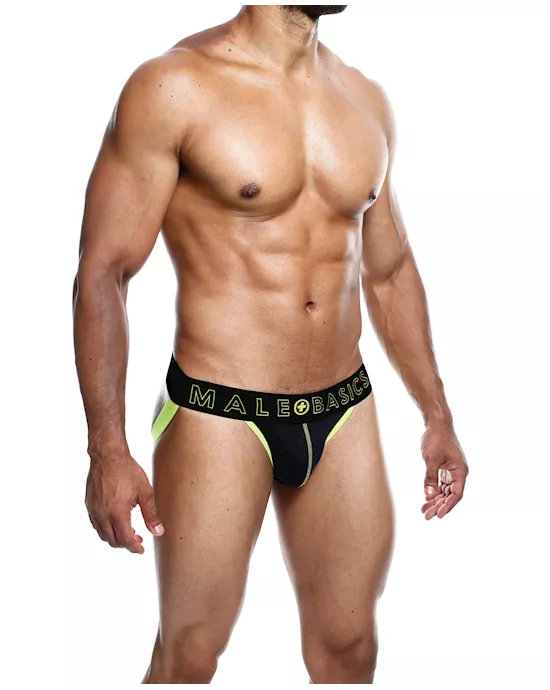 Male Basics Neon Jockstrap Neon Yellow XL