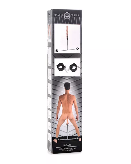 Master Series Squat Anal Impaler w/Spreader Bar & Cuffs