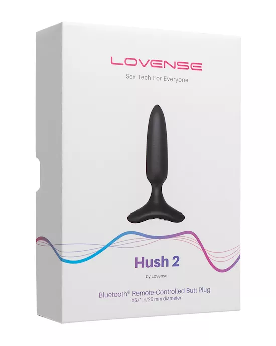 Lovense Hush 2 1" Butt Plug - Black