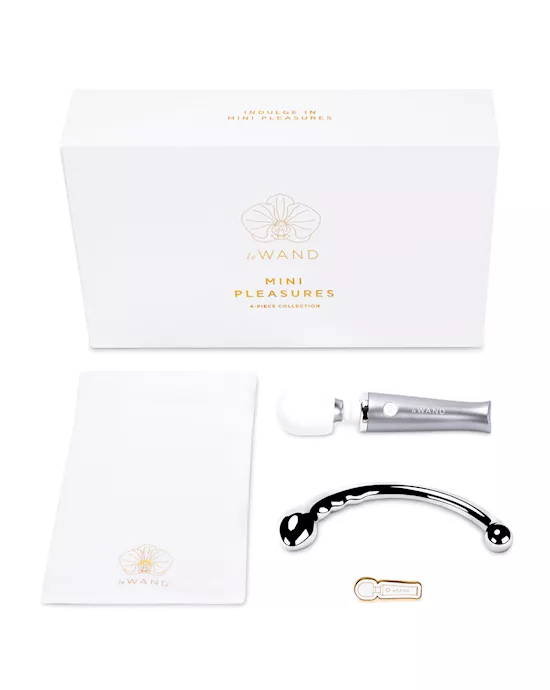 Le Wand Mini Pleasures 4 pc Kit - Chrome