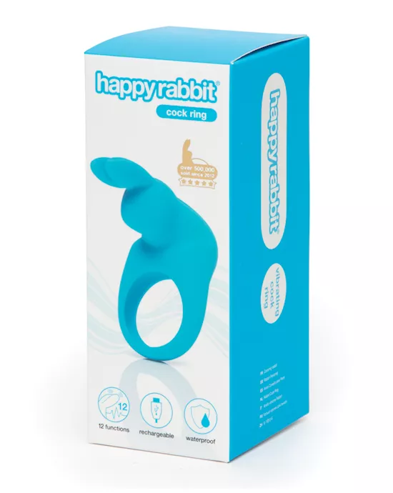 Happy Rabbit Rechargeable Cock Ring - Blue