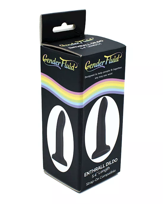 Gender Fluid 5.4" Enthrall Strap On Dildo - Black