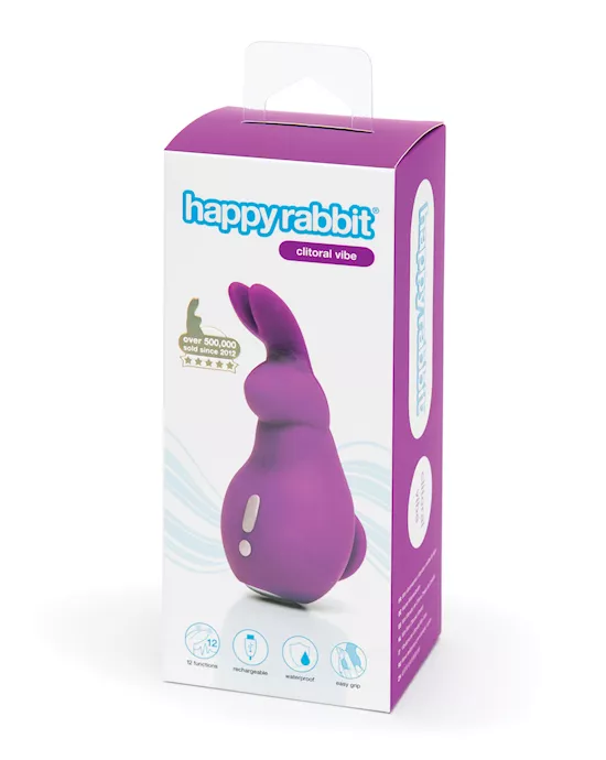 Happy Rabbit Mini Ears Rechargeable Rabbit Finger Vibrator - Purple