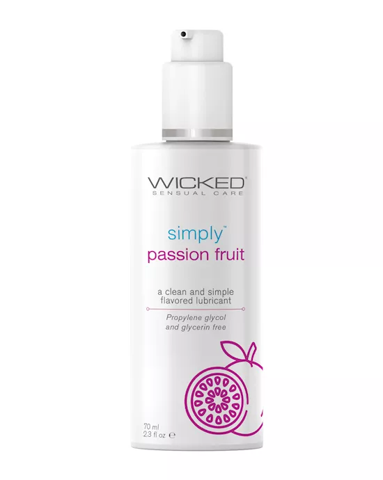 Wicked Sensual Care Simply Water Based Lubricant - 2.3 oz Passion Fruit
