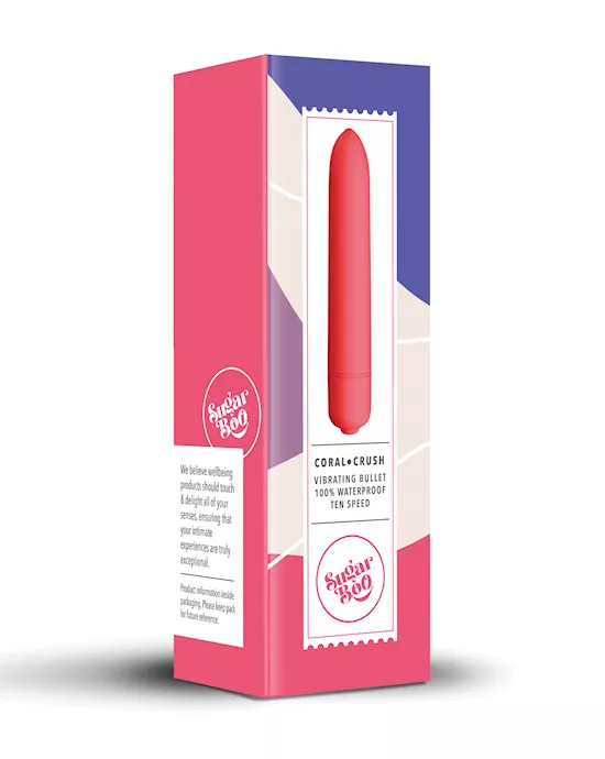 SugarBoo Coral Crush Vibrating Bullet - Coral