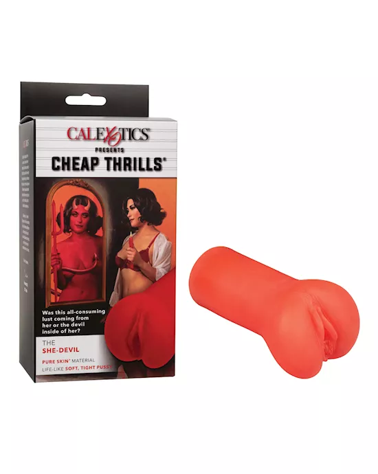 Cheap Thrills The She-Devil Pussy Masturbator - Red