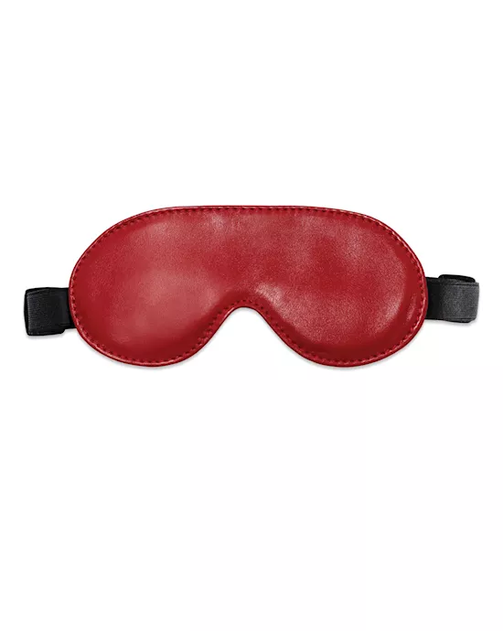 Sultra Leather Blindfold - Red
