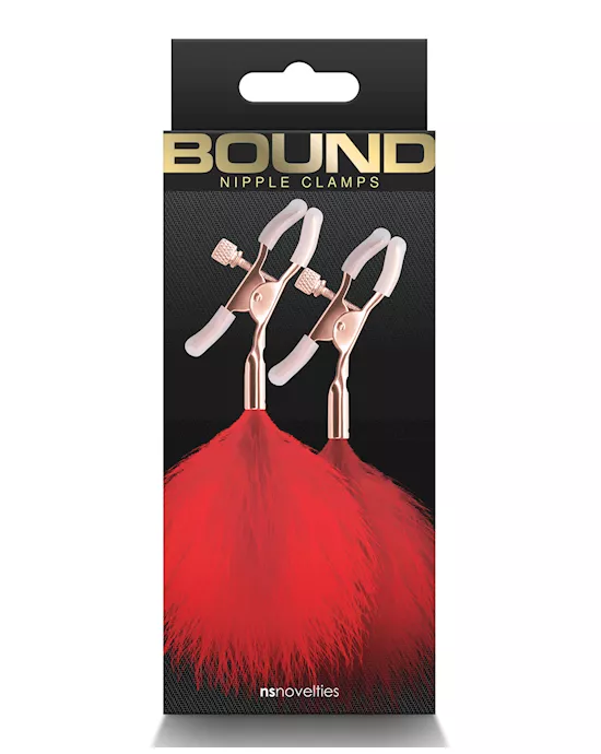 Bound F1 Nipple Clamps - Red