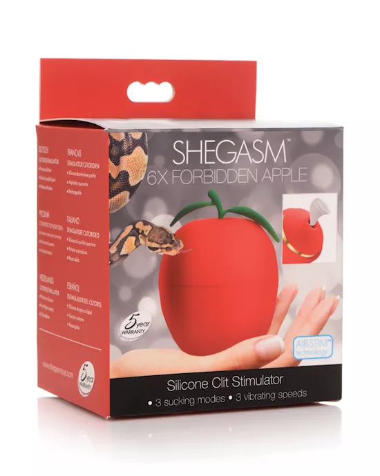 Shegasm 6X Forbidden Apple Silicone Clit Stimulator