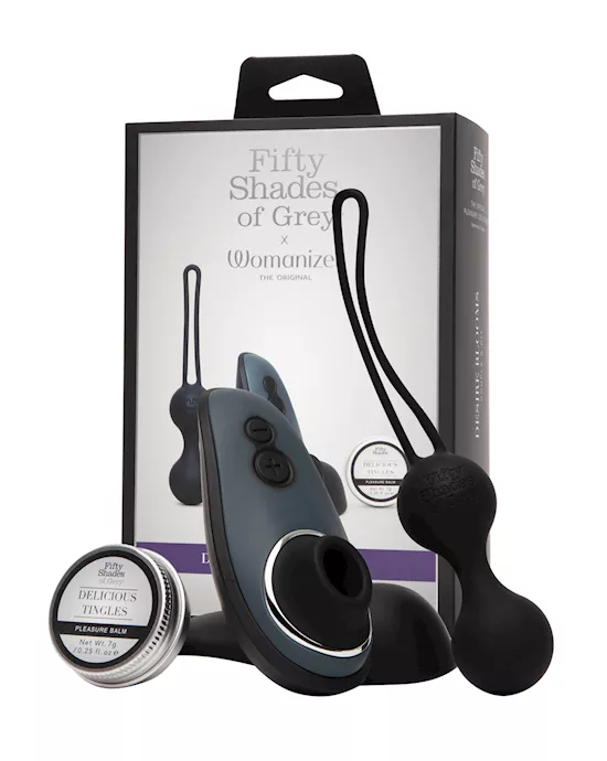 Fifty Shades of Grey & Womanizer Desire Blooms Kit