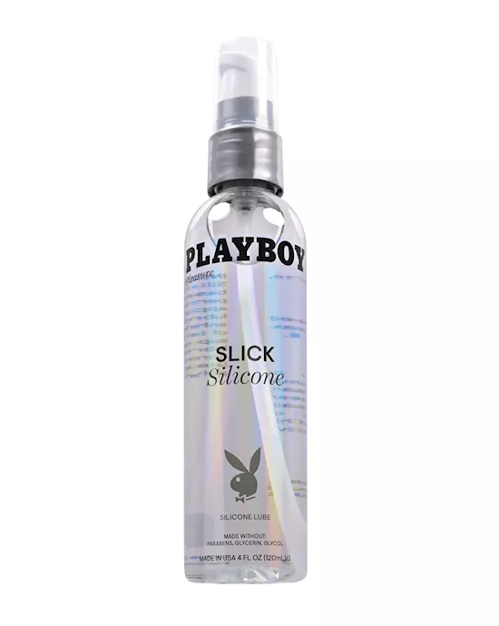 Playboy Pleasure Slick Silicone Lubricant - 4 oz