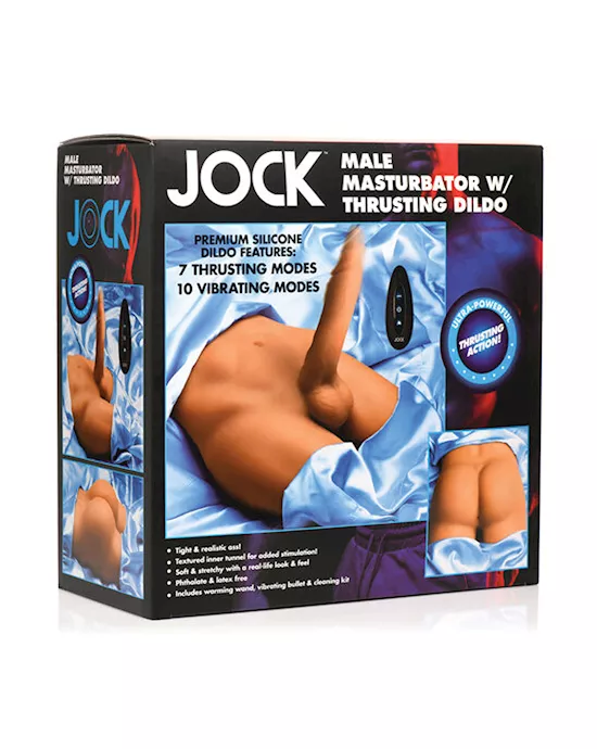 Curve Toys Jock Male Masturbator w/Thrusting Dildo