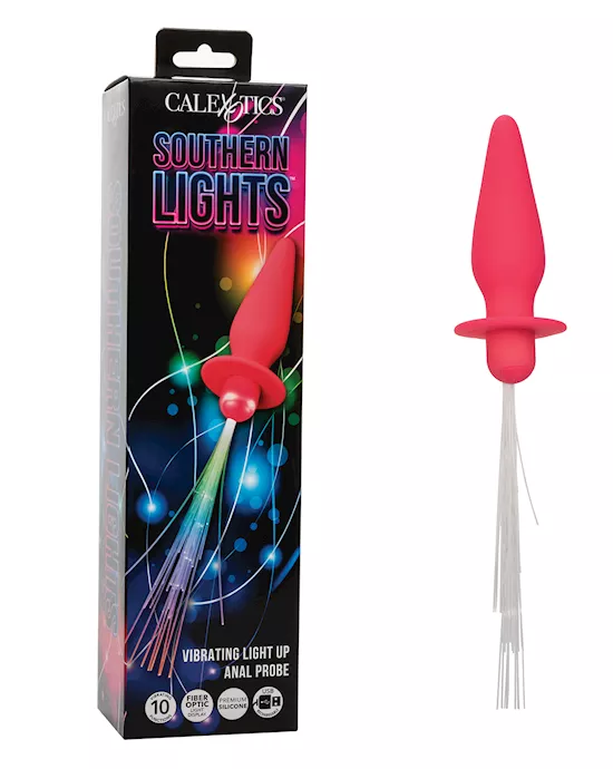 Southern Lights Rechargeable Vibrating Light Up Anal Probe - Pink