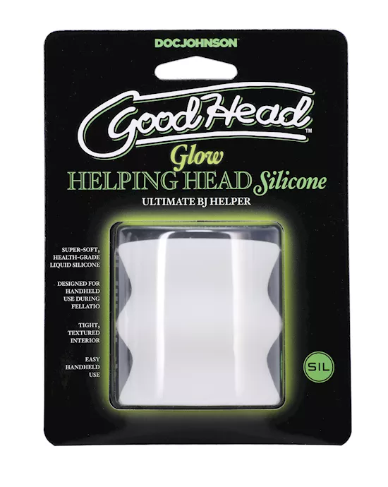 GoodHead Silicone Glow Helping Head - Frost