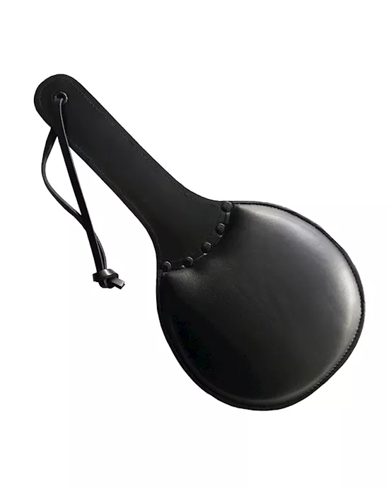 Rouge Leather Padded Ping Pong Paddle - Black